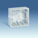 Коробка на 2 поста для открытой проводки 86х93х37мм S27Pl слоновая кость