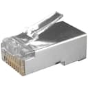 Разъем под витую пару RJ-45 (8P8C) Hyperline PLUG-8P8C-U-C6-SH-100