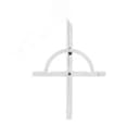 Угломер нониусный 10-170 град (200x400мм 1 град) регулир.рейка (ГРСИ №83810-21)