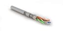 Кабель витая пара, экранированная 4х2х0,58 Hyperline S/FTP4-C8.1-S23-IN-LSZH-GY-500 (500 м)