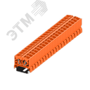 Клемма TB 2-2 на DIN-35, фронт.подключение, сечение 2,5 мм. кв., оранжевая