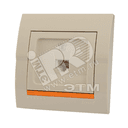 DERIY Розетка RJ11 евро крем