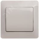 Выключатель одноклавишный, в сборе схема 1 молочный