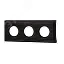 Шедель Рамка 3 постовая (Угольно-черный на бревно 260мм) скрытый монтаж BF4C26-630-119 Бирони