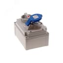 Розетка настенная с выключателем и механической блокировкой компакт 16A/230V/1P+N+E/IP44