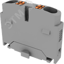 Блок распределит. TP Push-in, 2 точки подключения, сечение 1,5 мм. кв., серая