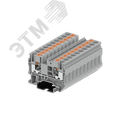 Клемма TP 1-1 проходная Push-in, сечение 6 мм. кв., серая