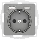 ATLASDESIGN РОЗЕТКА 16А c 2 USB A+C, 5В/2,4А/3,0А, 2х5В/1,5А, механизм, СТАЛЬ