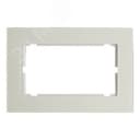Рамка 2-местная (без перемычки), стекло, серия Катрин, белый матовый, GFR00-7012-01М
