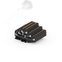 Клемма TP 3-уровневая с уравниванием потенциалов, Push-in, сечение 2,5 мм. кв., черная SUPU