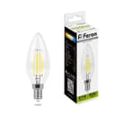 Лампа светодиодная Feron LB58 Свеча E14 5W 4000K 25573