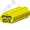 Клемма TB концевая 1-1 с бок. подключ. с защелк. ножками, желтая