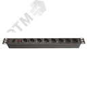 Блок розеток для 19дюймовых шкафов 8 розеток Schuko выключатель DKC