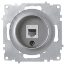 Розетка компьютерная 1xRJ45 кат.5e, цвет серый (серия Florence) 2172839 ССТ