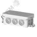 Коробка распаячная ОУ 106х45х34мм (81х38х30 - внутренний размер) уст.лапки 10 мем бр.вводов полип.серая IP54