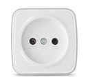 Розетка 1-м ОП Электра 10А IP20 без заземл. бел. Союз 0011