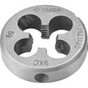 Плашка М12x1.25мм, сталь 9ХС, круглая ручная