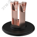 Держатель проводника круглого 8-10мм для кровли основание клей медь IEK