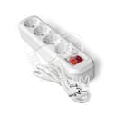 Удлинитель 4х2м S-304 с заземлением с выключателем ПВС 3х1