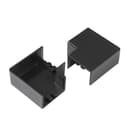 Поворот на 90 градусов 16х16 черный (4 шт/комп) Промрукав