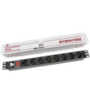 Блок розеток 19 PDU, 8 розеток, 10 A, гнездо под шнур SYSMATRIX PD 19.08SCH-IS-1.10