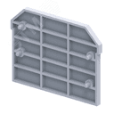 Крышка концевая OptiClip EPCMC1-2-TRIPLET-серый для клемм CMC1-2-TRIPLET
