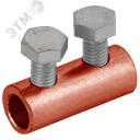 Зажим соединительный прямой пруток-пруток 6-8мм медь IEK