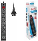 Удлинитель с сетевым фильтром 6х1.8м с заземл. 10А IP20 BU-SP1.8_USB_2A 2.2кВт 2хUSB CCA черн. BURO 992310