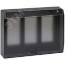 Connect Рамка на 3 S-модуля с крышкой к монт.коробке SBM250, Сима Про, графит Simon