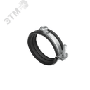 Хомут быстрой фиксации с изоляцией с гайкой М8 для труб d 1"