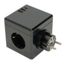 Разветвитель сетевой 3местный сз STEKKER ADP163322 250V 16A ABS пластик белый 49658