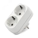 Тройник на 2 гнезда с заземлением 16А А302 Универсал