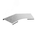 Крышка к углу плоскому плавному универсальному 45 град. к лотку 400, толщина 1,0 мм, Сендзимир цинк