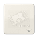 Клавиша ударопрочная с символом  освещение   слоновая кость