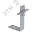 Угловой держатель болтовой для прутка D 5-10 мм H60 мм HD