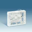 Коробка для наружного монтажа 2-рядной рамки с суппортами, 250х193х53мм, S82C, алюминий Simon