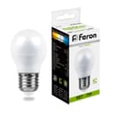 Лампа светодиодная Feron LB95 Шарик E27 7W 4000K 25482