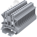 Клемма TU 1-1 винтовая, сечение 4 мм. кв., серая