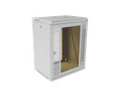 Шкаф телекоммуникационный настенный разборный МИКсистем 19" Keys 15U 600*450 дверь перфорация стекло