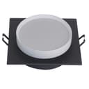 Светильник встраиваемый Feron DL506 потолочный GX53 черный белый квадрат 51360