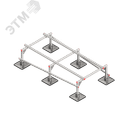 Опорная конструкция для установки оборудования TECHNORAPTOR STEELFOOT 1000х2000 тип 2 HD КМ-профиль