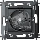 LL Розетка 2К+З моноблок антрацит