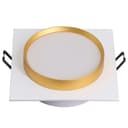 Светильник встраиваемый Feron DL506 потолочный GX53 белый золото квадрат 51362