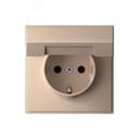 ARTGALLERY розетка с заземл. со шторк. с крышкой, 16А, IP20, механизм, песочный Systeme Electric