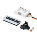 TM78 Выключатель дистанционный 230V 1000W 4х канальный 30м с пультом управления черныйсеребро 48533