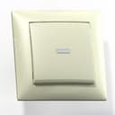 СЕЛЕНА Выключатель 1 клавишный С110-395 скрытый слоновая кость