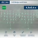 Гирлянда Айсикл NeonNight 48х06 м с эффектом мерцания белый ПВХ 176LED цвет Зелёный 230В 255164