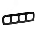 Valena ALLURE Рамка 4 поста матовый черный универсальная Legrand Euro