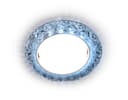 Встраиваемый точечный светильник GX53 с LED подсветкой Ambrella Light G308 CLCLD