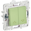 SKANDY Выключатель жалюзи 10А SK-V12G мятный IEK